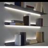 Etlegor Aluminum Alloy Double-Sided Light-Emitting Shelves, Wall Hanging Creative Bookshelf Floating Wall Mounted Display Shelves Built-in Illuminated LED Light and Transformer Easy to Install view 2