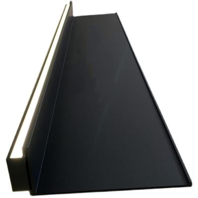 Etlegor Aluminum Alloy Double-Sided Light-Emitting Shelves, Wall Hanging Creative Bookshelf Floating Wall Mounted Display Shelves Built-in Illuminated LED Light and Transformer Easy to Install