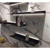 Etlegor Aluminum Alloy Double-Sided Light-Emitting Shelves, Wall Hanging Creative Bookshelf Floating Wall Mounted Display Shelves Built-in Illuminated LED Light and Transformer Easy to Install view 2