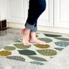 Cosilyt 1/10 Inch Ultra Thin 24"35" Large Front Door Mat Indoor Entrance Inside Non Slip, Waterproof Rubber Kitchen Mat and Interior Home Washable Door Mat, Multi Leaves view 1