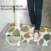 Cosilyt 1/10 Inch Ultra Thin 24"35" Large Front Door Mat Indoor Entrance Inside Non Slip, Waterproof Rubber Kitchen Mat and Interior Home Washable Door Mat, Multi Leaves view 2