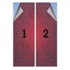 Black Red Frosted Glass Static Cling for Glass Door Home Antique Floral Pattern Window Film Privacy Frosted Stained Glass Abstract Geometric 35.4Wx78.7L-inch x2 Pcs view 4