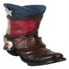 Ebros Gift Fancy Cowboy Boot with Spur Toothpick Holder Decorative Figurine Featuring Texas Lone Star State Flag for Country Western Kitchen Decor and Table Decorations for Bars or Restaurants view 4