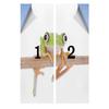 White Green Window Film No Glue Privacy Glass Film Red Eyed Frog Between Exotic Tree Removable Static Cling Window Film Stickers Animal 35.4Wx78.7L-inch x2 Pcs view 4