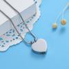 SHEIL Dog/Cat Paw Print On My Heart Stainless Steel Cremation Necklace for Ashes for Pet Memorial Urn Jewelry Engravable view 4