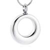 SHEIL Circle of Life Cremation Necklace for Ashes for Human/Pet Stainless Steel Memorial Urn Jewelry Free Engraving view 1