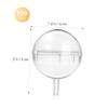 Yardwe 100 Pcs Clear Chocolate Box Holder Candy Flower Bouquet Holder Packaging Accessories for Decoration and DIY Making, Reusable Acrylic Ball 1.6" Diameter view 2