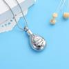 SHEIL Friend Keepsake Jewelry for Dog/Cat Paw Teardrop Cremation Urn Necklace Hold Pet Ashes Memorial Pendant Engravable view 1