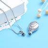 SHEIL Friend Keepsake Jewelry for Dog/Cat Paw Teardrop Cremation Urn Necklace Hold Pet Ashes Memorial Pendant Engravable view 2