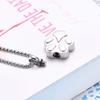 SHEIL Free Engraved Pet Name - Dog Paw Stainless Steel Cremation Urn Necklace for Ashes Keepsake Memorial Jewelry view 4