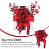 Christmas Tree Topper Bow Christmas Bowknot Ornament Large Buffalo Plaid Decorative Bow for Xmas Tree Holiday Party Decoration view 3