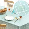 YWBXSHKD Plastic Outdoor Tablecloths 39x62in, PVC Vinyl Tablecloth, Heavy Duty Vinyl Table Cloth for Kitchen Dining Table Wipeable PVC Tablecloth for Rectangle Table view 2