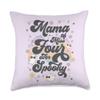 Mama of Miss Four Ever Spooky 4th Birthday Party Halloween Throw Pillow view 1