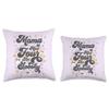 Mama of Miss Four Ever Spooky 4th Birthday Party Halloween Throw Pillow view 3