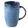 16 OZ Large Ceramic Coffee Mug, Coffee Mugs for Morning Coffee Tea , Milk and Cocoa, Big Tea Cups with a Large Handle Easy to Hold, Microwave and Dishwasher Safe (Blue) view 1