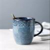 16 OZ Large Ceramic Coffee Mug, Coffee Mugs for Morning Coffee Tea , Milk and Cocoa, Big Tea Cups with a Large Handle Easy to Hold, Microwave and Dishwasher Safe (Blue) view 2