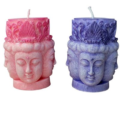 Buddha candle, Lucky Buddha candle (Pink)