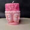 Buddha candle, Lucky Buddha candle (Pink) view 2