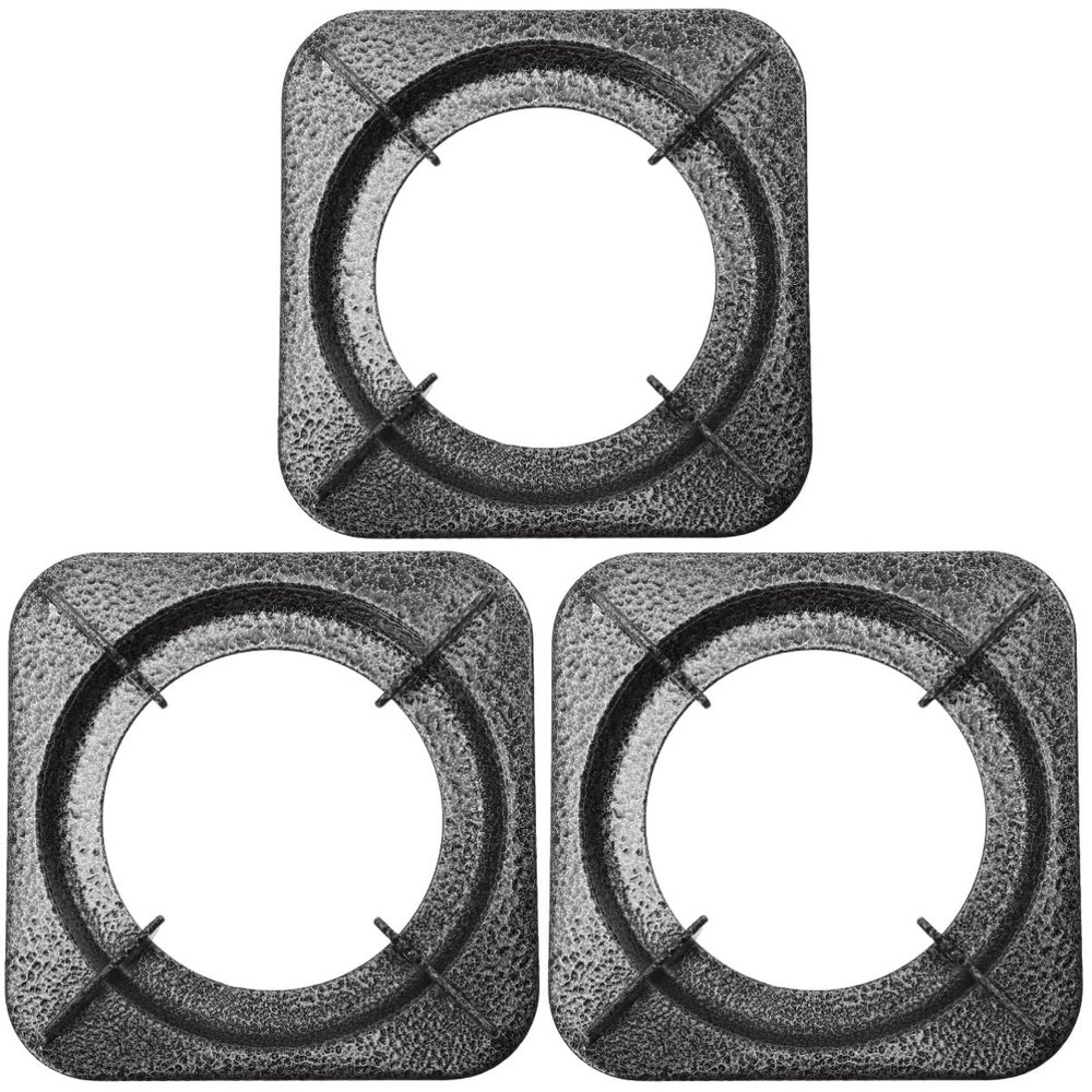 3pcs Gas Stove Bracket Kitchen Stove Accessory Wok Support Ring Iron Stove Holder Cast Iron Wok Ring Durable Wok Ring Gas Stove Accessory Stove Rack Stove Burner Grate