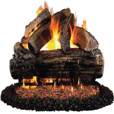 Peterson Real Fyre 24-inch Split Oak Gas Logs (Logs Only, No Burner)
