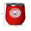 Aquarius Wine Tumbler Zodiac Wheel Travel Coffee Cup Custom Astrology Design Water Bearer view 2
