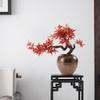 UNNS Artificial Plants Artificial Bonsai Maple Tree Decoration Living Room Entrance Zen Table Decoration Hotel Simulation Tree Micro Landscape Decoration Artificial Bonsai Tree view 4