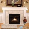 Fireplace Bellows, Wood Fireplace Bellows with Hanging Strap for Indoor Outdoor Fireplace, Fire Pit, Wood Stove, BBQ, Camping, 30x13cm view 2