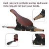 Fireplace Bellows, Wood Fireplace Bellows with Hanging Strap for Indoor Outdoor Fireplace, Fire Pit, Wood Stove, BBQ, Camping, 30x13cm view 4