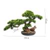 Artificial Plants Artificial Bonsai Tree, Simulation Pine Tree Potted Plant, Office DIY Decorative Bonsai, Fake Green Plant Decoration Artificial Plants, For Desktop Display Artificial Bonsai Tree view 2
