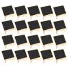20pcs Mini Chalkboard Signs, Wooden Chalkboard Signs with Easel Stand for Wedding Table Numbers, Food Signs, Message Board, Place Cards and Event Decorations view 1