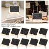 20pcs Mini Chalkboard Signs, Wooden Chalkboard Signs with Easel Stand for Wedding Table Numbers, Food Signs, Message Board, Place Cards and Event Decorations view 3