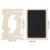 20pcs Mini Chalkboard Signs, Wooden Chalkboard Signs with Easel Stand for Wedding Table Numbers, Food Signs, Message Board, Place Cards and Event Decorations view 4