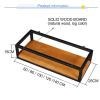 Drsyffsup Ceiling Mounted Hanging Shelf 60~140cm - Pot Rack for Kitchen Storage and Organization - Matte Black Iron Wall Holder for Bar Cellar/Restaurants/Balcony (Size : 140x25x15cm) view 2