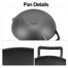 12.5 in Round,Cast Iron Skillet, Double Handle Cast Iron Pan Skillet , No Coating Nonstick Cookware,for All Hobs for Indoor, Outdoor, Grill, Stovetop, Cast Iron Skillet,12.5 in Round, Double Hand view 2