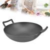 12.5 in Round,Cast Iron Skillet, Double Handle Cast Iron Pan Skillet , No Coating Nonstick Cookware,for All Hobs for Indoor, Outdoor, Grill, Stovetop, Cast Iron Skillet,12.5 in Round, Double Hand view 4