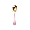 China Soup Spoons High-grade 304 Stainless Steel Spoons Creative Cute Household Spoons Children Eating and Drinking Soup Korean Net Red Small Spoons 2 Pieces Versatile spoon (Color : C) view 1