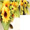 Artificial Flower Wreath Sunflowers Wreath Spring Garland Front Door Garland for Spring Summer Wedding Decorations view 2