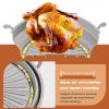 2 Pcs Foldable Air Fryer Silicone Pot, 8.5 Inch Air Fryer Silicone Liners, Reusable Air Fryer Oven Accessories Silicone Basket Bowl, Heat Resistant Easy Cleaning Round Liner Fit for 5 Qt or Bigger view 4