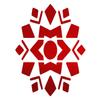 Mandala 4 Stencil Geometric Star Burst Shape 8" x 10" Reusable Plastic Sheet S701 view 1