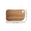 Hemoton Wooden Chopping Board Multi-functional Meat Vegetable Cutting Board Practical Hole Design for Easy Storage Safe for Direct Food Contact for Home Kitchen Use view 3