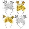 Beaupretty 4pcs Year Headbands Compact Decorative Hair Accessories for Parties Fun Celebrations Vibrant Colors Unique Designs for Adults and Boys and Girls view 1