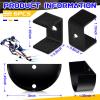 Dunzy 2 Pair Hockey Stick Wall Mount Display Rack, Black Horizontal Display Holder, Ice Hockey Stick Storage Organizer Hanger, Space-Saving Bracket for Vertical, Diagonal, Home Office Gifts view 2