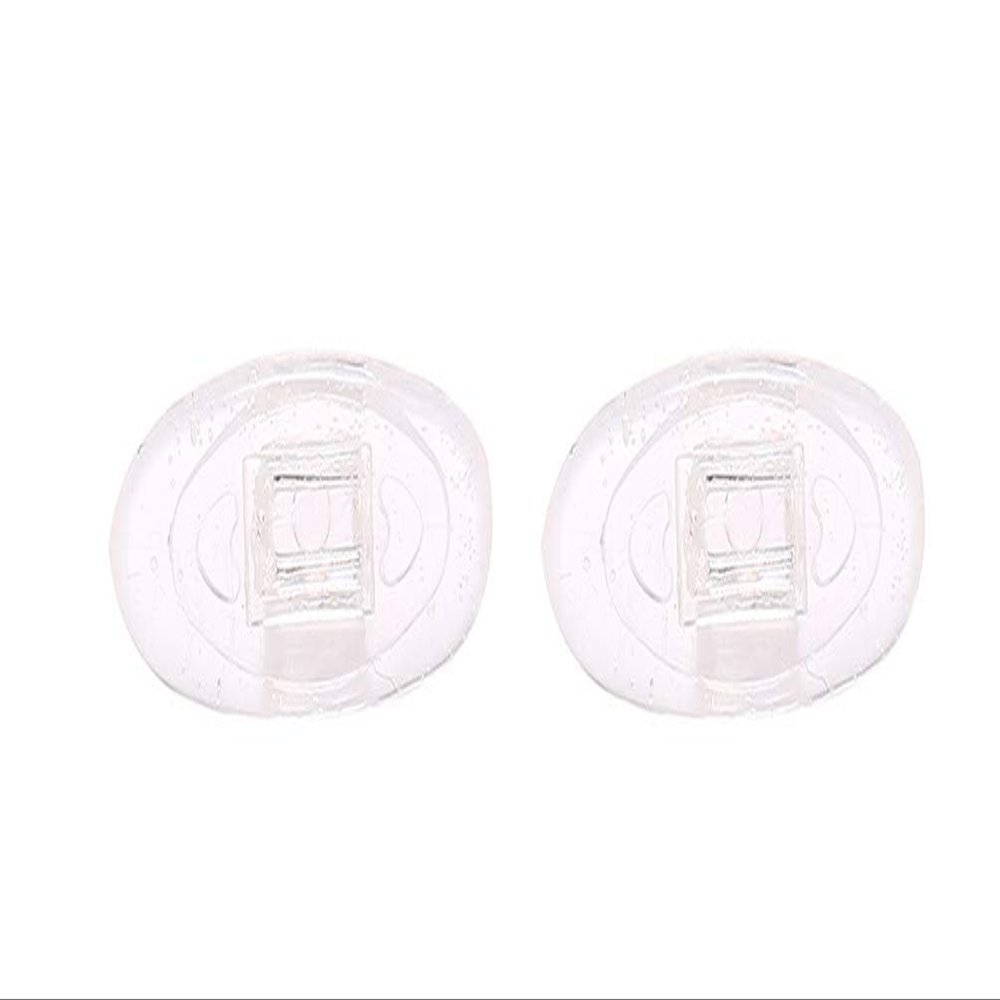 Caulo Silicon Rubber Clip On Nose Pads Compatible w Oakley Glasses Sunglasses OX5087 OX5113 OX5120 OX3127 OX3204 OX3222 OX5119 OX5122 OX5094 OO6005 OO4145 OO4147 etc (Clear - 1 Pair)
