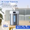 Stainless Steel Humidifier for Bedroom & Large Room,4L Easy to Clean Cool Mist Humidifier, Mold Free & Dishwasher Safe Water Tank, Essential Oil Diffuser for Baby Nursery, Plants, Home view 3