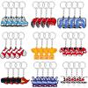Taiyin 36 Pcs Hockey Keychain Bulk Party Favors Sports Ball Key Chains Sport Party Supplies Funny Keyring Gifts for Birthday Player Team, 9 Design view 1