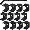 Dunzy 6 Pcs Black Hockey Stick Wall Mount Display Holder Display Hanger Ice Hockey Stick Mount for Wall Bracket for Home Office Storage Organizer Gifts(Simple Style) view 1