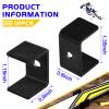 Dunzy 6 Pcs Black Hockey Stick Wall Mount Display Holder Display Hanger Ice Hockey Stick Mount for Wall Bracket for Home Office Storage Organizer Gifts(Simple Style) view 2