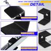 Dunzy 6 Pcs Black Hockey Stick Wall Mount Display Holder Display Hanger Ice Hockey Stick Mount for Wall Bracket for Home Office Storage Organizer Gifts(Simple Style) view 3