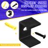 Dunzy 6 Pcs Black Hockey Stick Wall Mount Display Holder Display Hanger Ice Hockey Stick Mount for Wall Bracket for Home Office Storage Organizer Gifts(Simple Style) view 4
