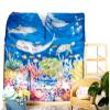 Tent for IKEA Kura Bed for Children | Kids Play or Sleep Fort for Indoors | Kids Tent | Kura Bunkbed Not Included | Back to School Decor | Under The Sea Pattern view 2